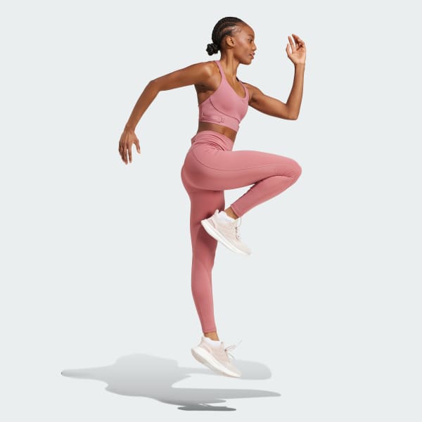 Pink FastImpact Luxe Run High-Support Bra