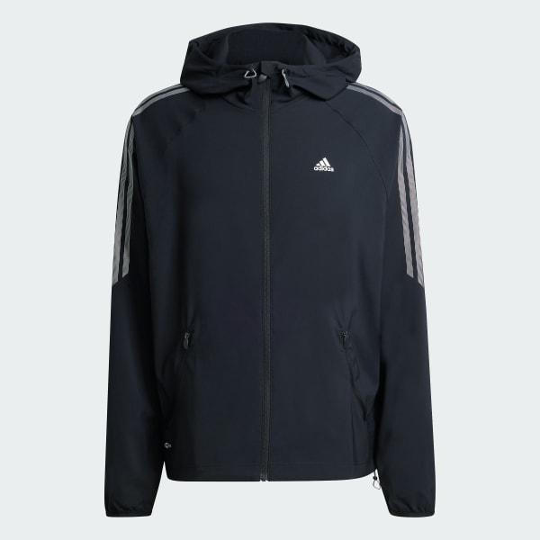 Nero Giacca Striped Regular Windrunner