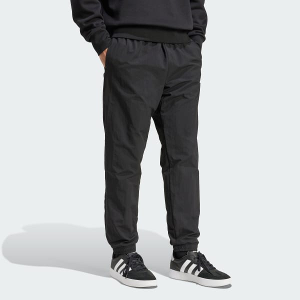 Negro Pantalón Essential Logo Pequeño Tejido