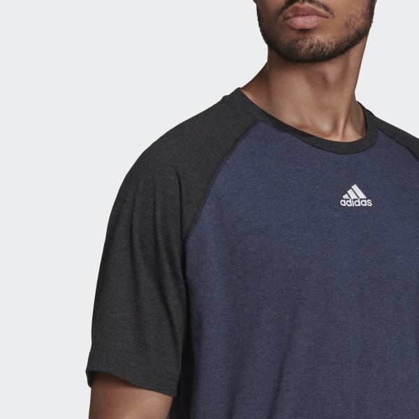 Blue Essentials Mélange Raglan Tee BU373