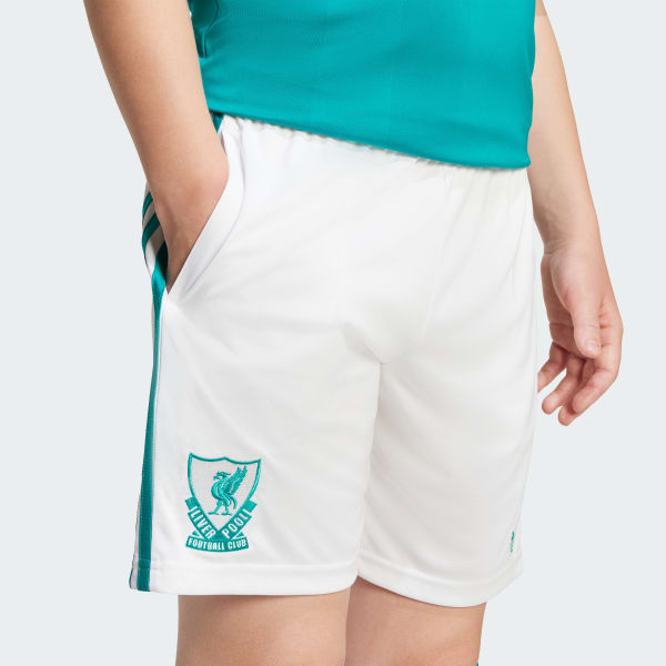 adidas Liverpool FC 25/26 Ausweichshorts für Kinder Weiß