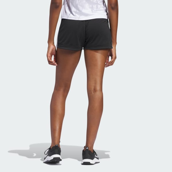 Negro Shorts Tejidos Pacer 3 Franjas