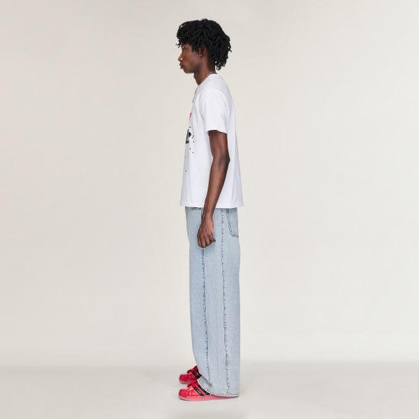 Hvit ADIDAS SP5DER T-SKJORTE