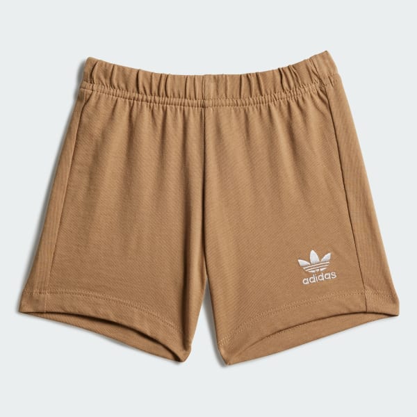 Marron Conjunto camiseta y pantalón corto