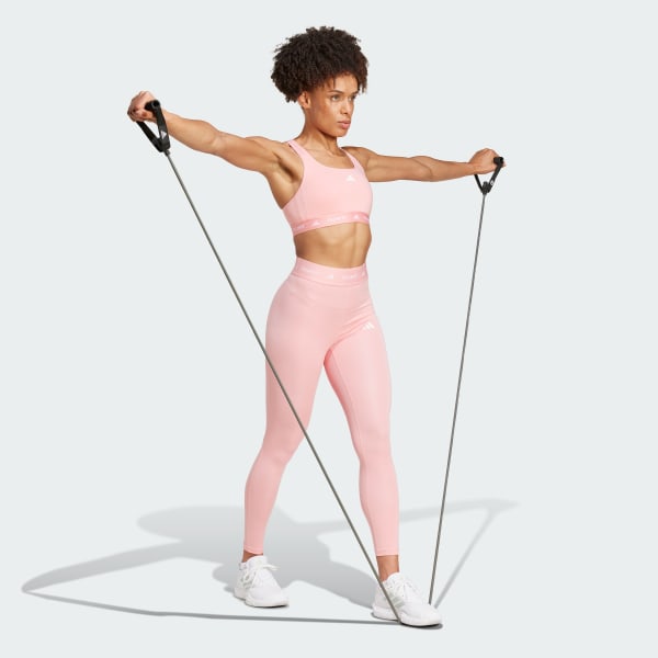Pink TECHFIT Medium-Support Bra