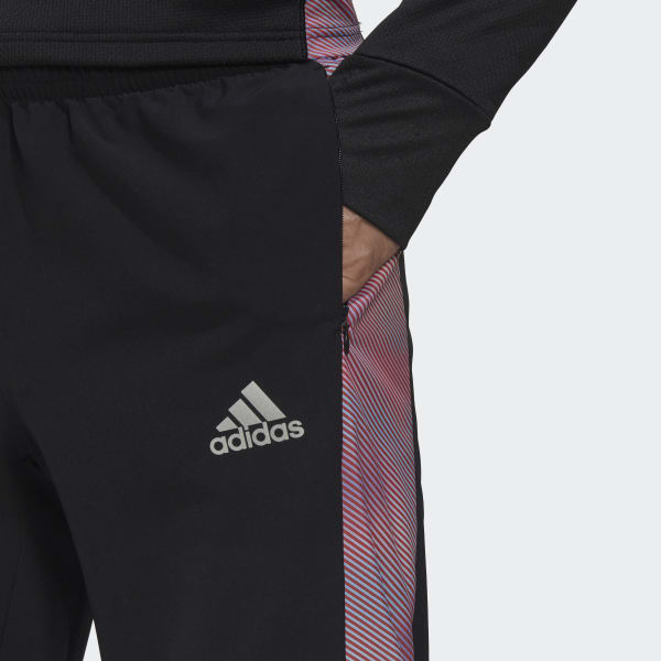 Noir Pantalon Own The Run Colorblock V7556