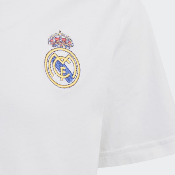 Bialy Real Madrid Essentials Trefoil T-Shirt BV834