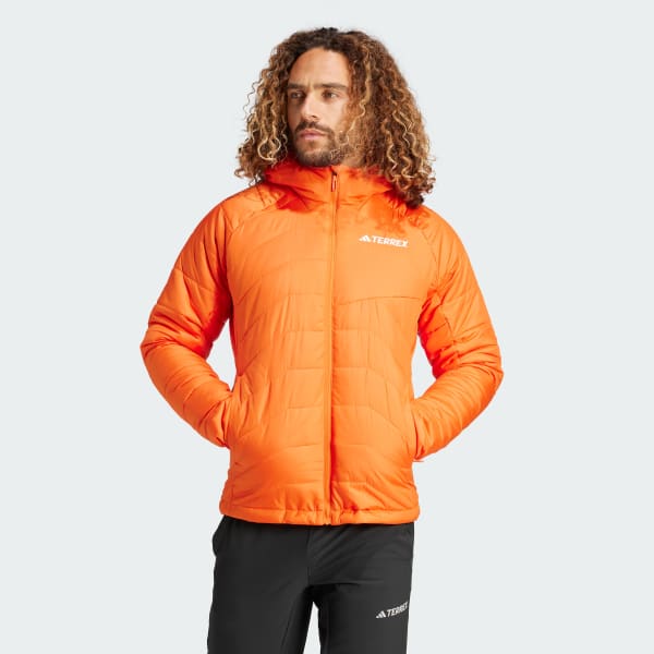 adidas Terrex Multi Synthetic Insulated Kapüşonlu Mont - Turuncu