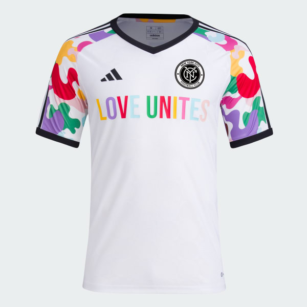 adidas New York City FC Pride Pre-Match Jersey - White | Men's Soccer |  adidas US