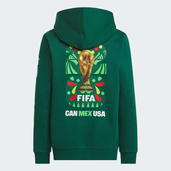 adidas WORLD CUP 26 MEXICO GRAPHIC HOODIE JUNIOR - Green | Free