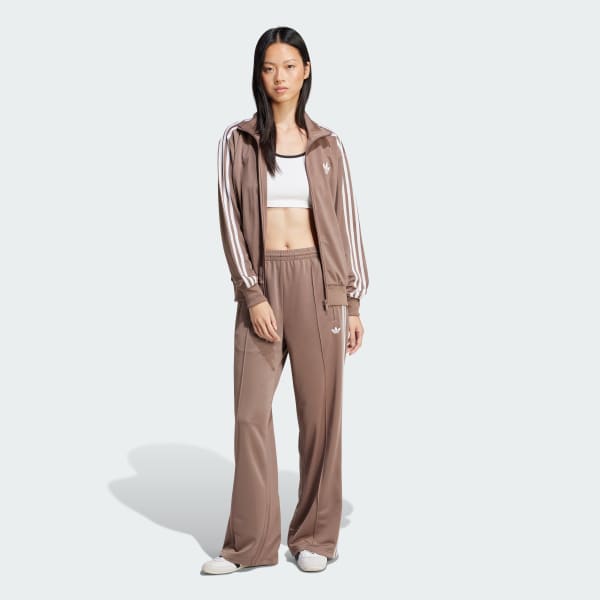 Brown Adicolor Classic Firebird Loose Track Tracksuit Bottoms