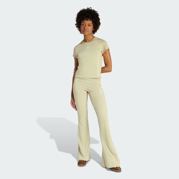 Beige Essentials Slim Tee