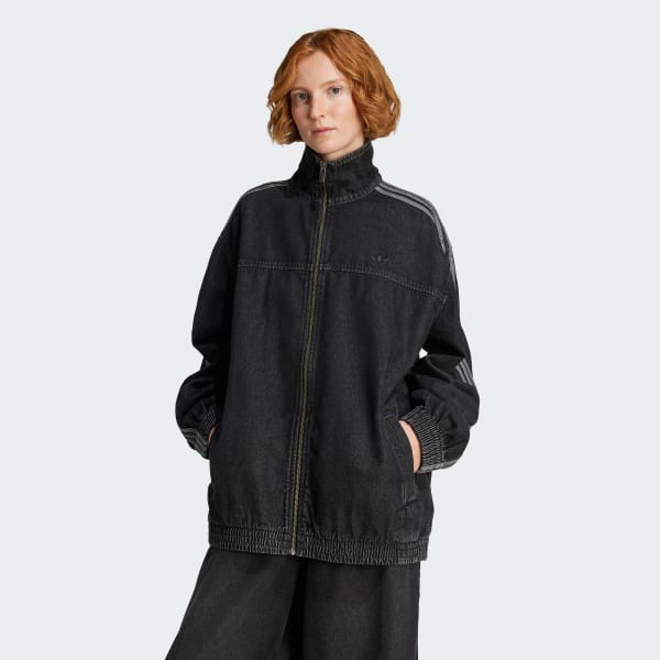 noir Veste de survêtement denim Adicolor Adilenium