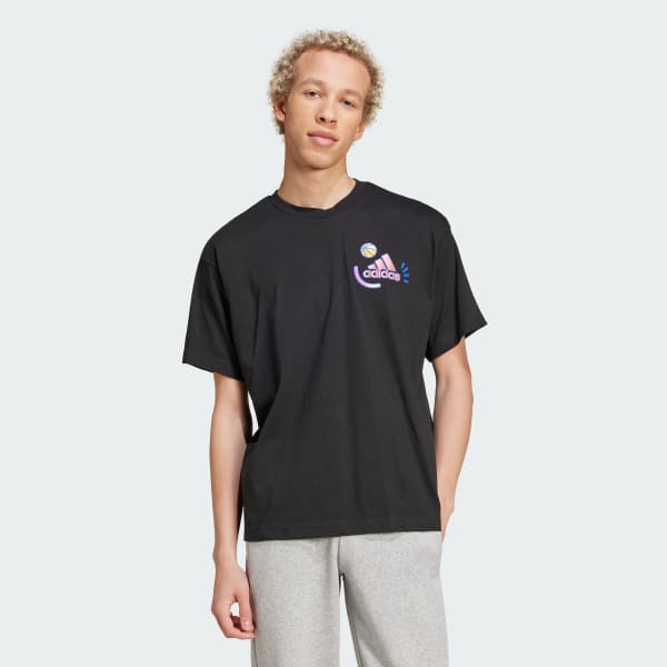 Negro Camiseta Berlin Smiley (Género neutro)