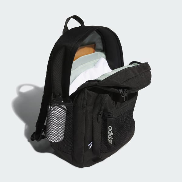 Black 백 투 스쿨 백팩 리니어 로고