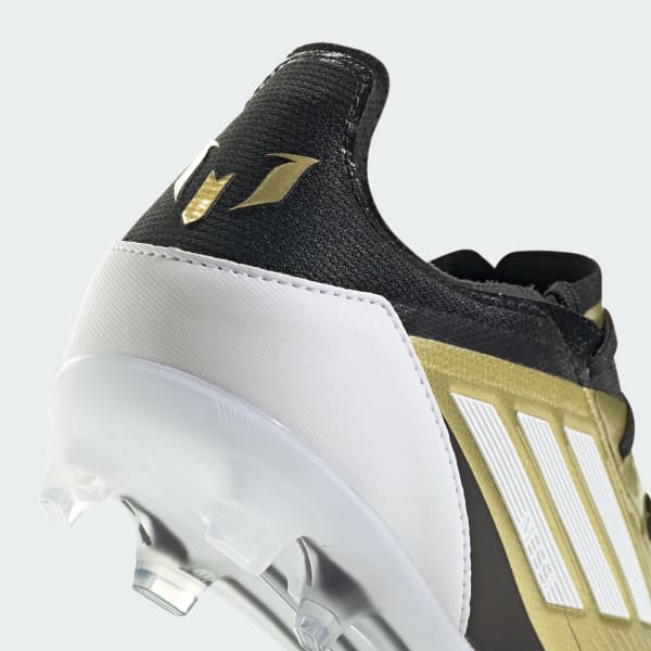 Scarpe da calcio Messi F50 Pro Firm Ground Kids Oro adidas