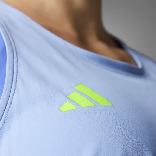 Blue Adizero Essentials Running Tank Top