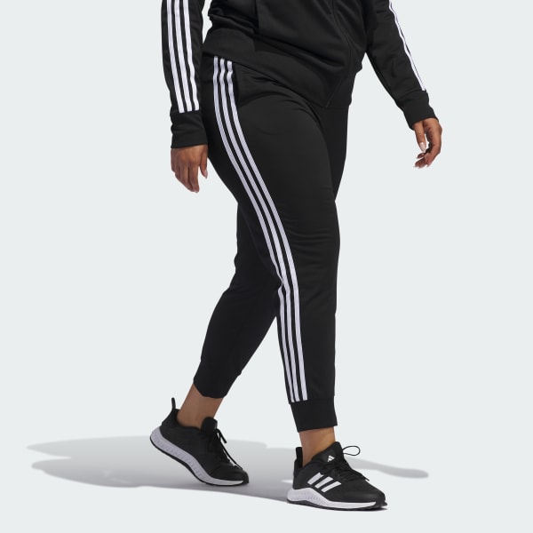 essentials warm up tapered 3 stripes track pants