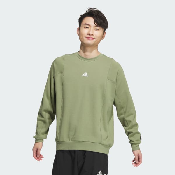 グリーン ワーディングパック ルーズフィット フレンチテリー スウェットシャツ（ジェンダーニュートラル）