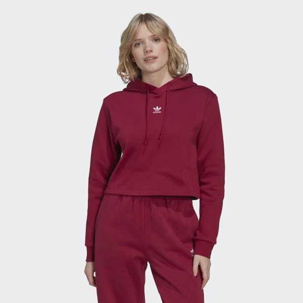 Rod Adicolor Essentials Crop Fleece hættetrøje DVL69