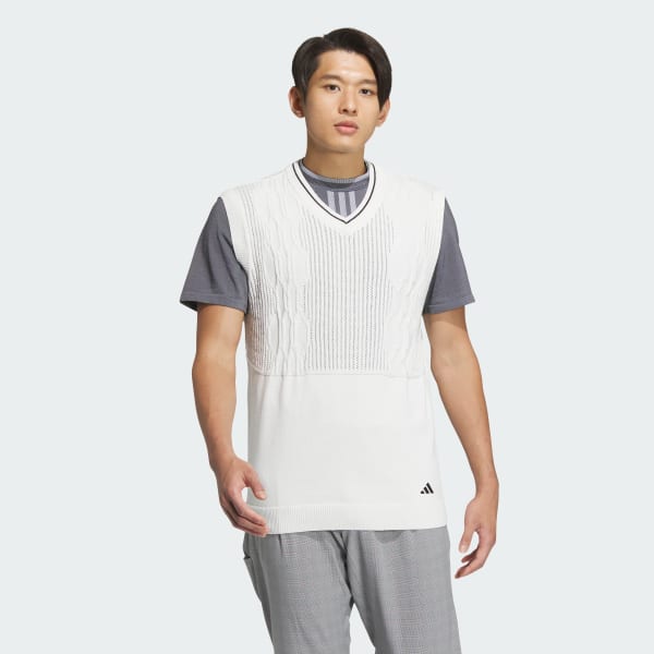 adidas PRIMEKNIT Gradation Pattern V Neck Vest White adidas Philippines
