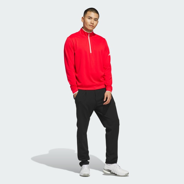 adidas Lightweight Half-Zip Top - Red | Free Shipping with