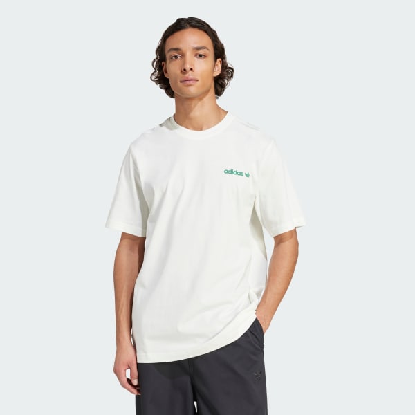 White Calm Coffee Bear Graphic Tee
