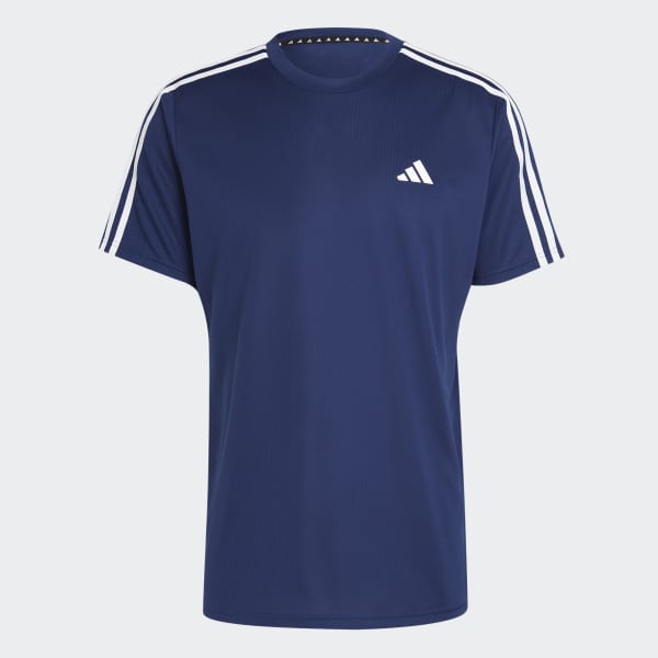 Biru T-Shirt Training 3-Stripes Train Essentials
