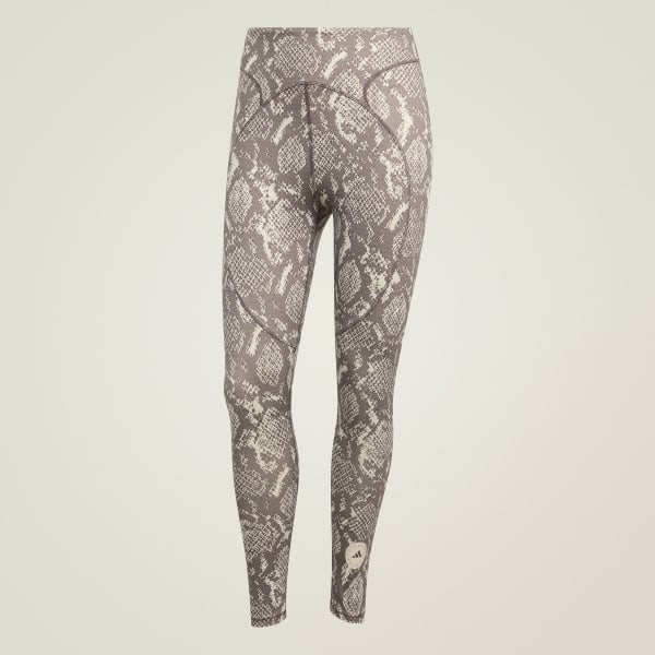 Beige adidas by Stella McCartney Training 7/8-Leggings mit Print
