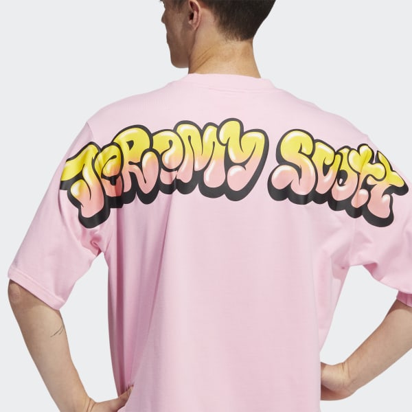 Pink Jeremy Scott kønsneutral T-shirt