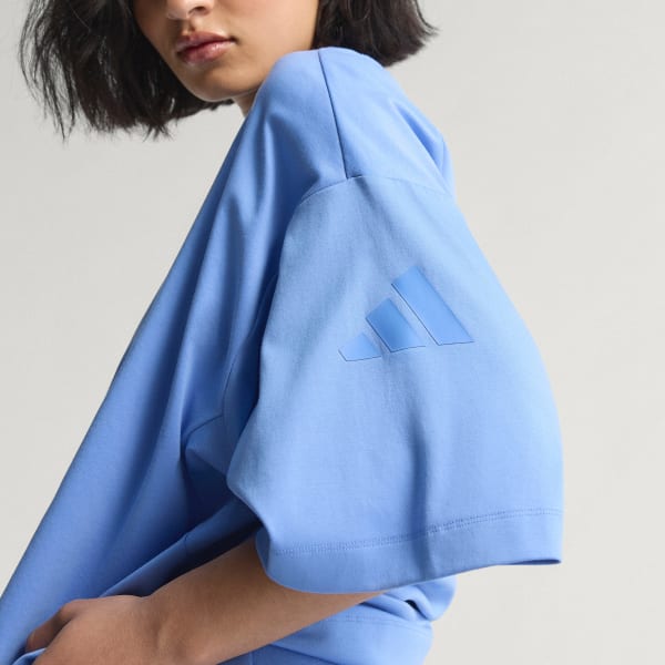 Blu T-shirt Soft Lux con vestibilità ampia