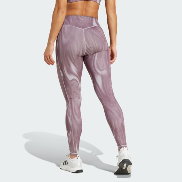 Grau Optime Full-Length Print Leggings
