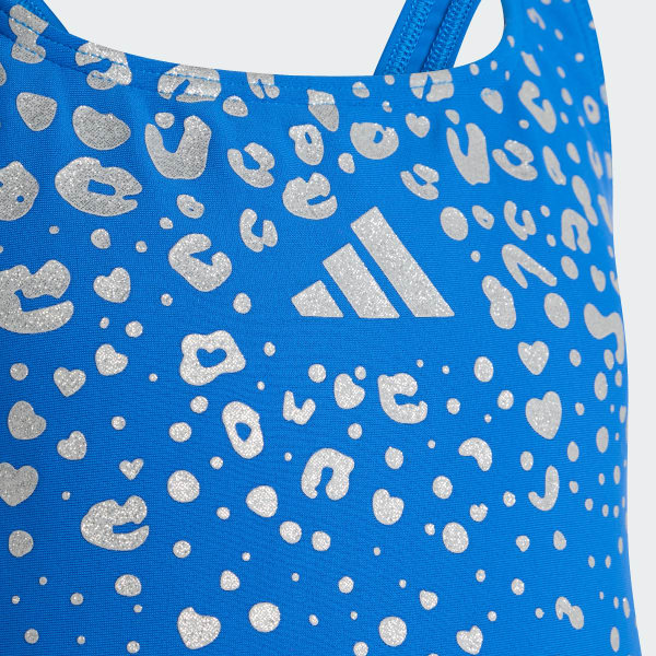 blauw Glitter V-back Badpak Kids