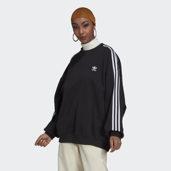 Utænkelig St Mediate adidas Adicolor Classics Oversized Sweatshirt​ - Black | adidas UK