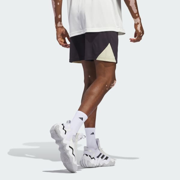 Purple Basketball Badge of Sport Shorts