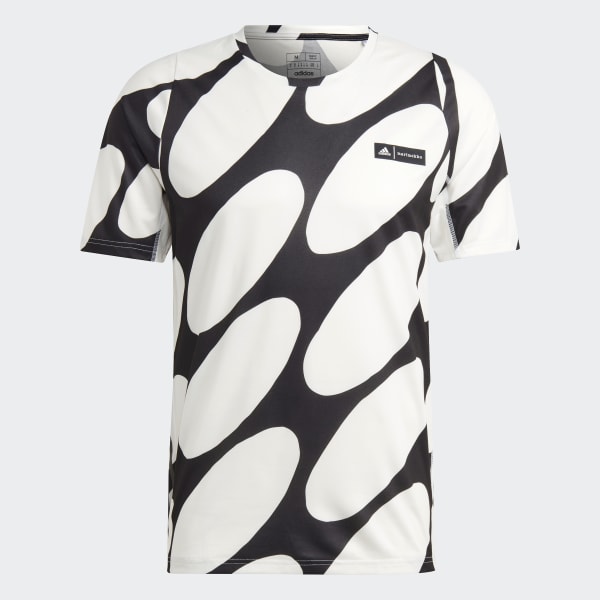 Weiss adidas x Marimekko Run Icons 3-Streifen T-Shirt