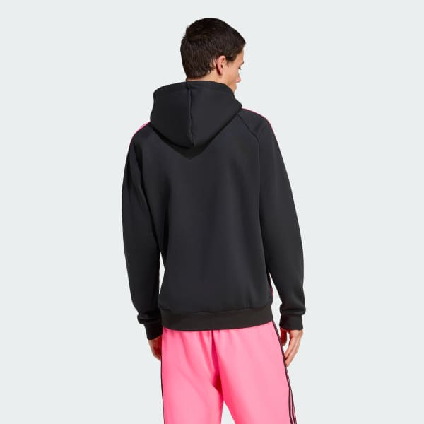 Black Adicolor Teamgeist Cut Line Hoodie