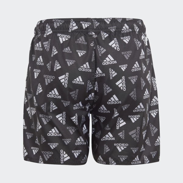 Svart Logo Print CLX Swim Shorts