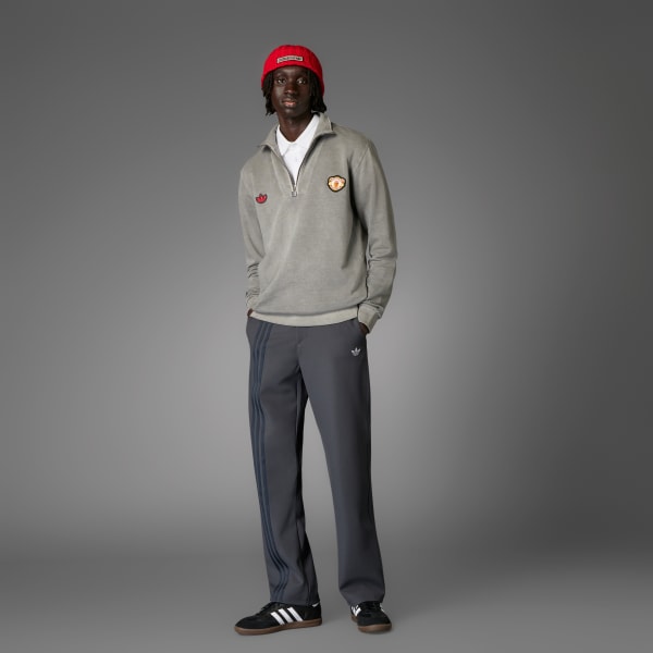 cierna Top Manchester United Terrace Icons Half-Zip