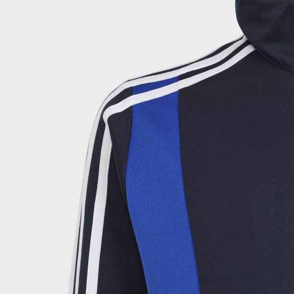 Blue Colorblock 3-Stripes Track Suit