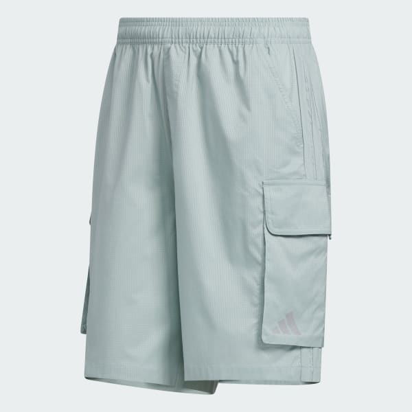 グリーン シティテック ルーズフィット ドットエア ブリーザブル ウーブン カーゴショーツ