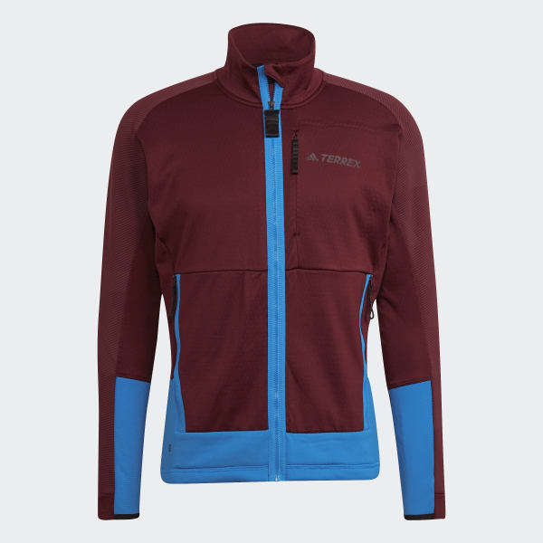 Burgundy Terrex Tech Flooce Hiking Fleece P1419