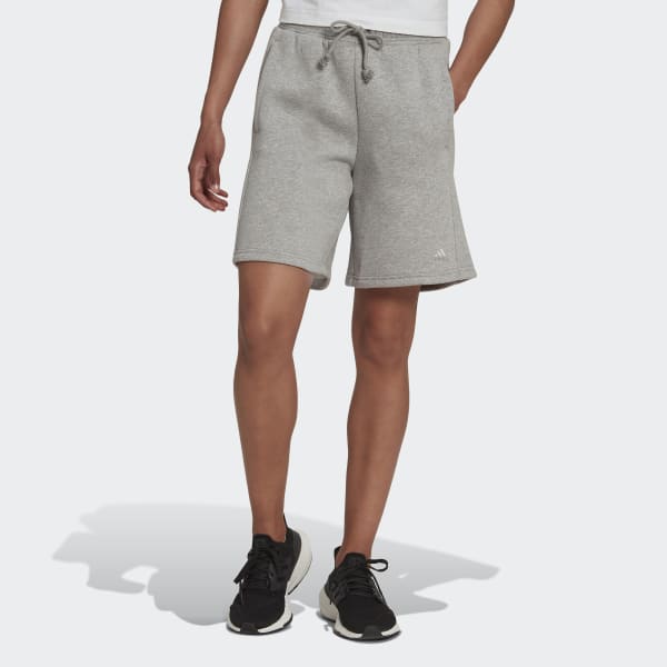 adidas ALL SZN Fleece Shorts - Grey | Women\'s Training | adidas US