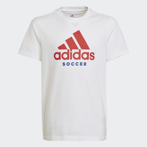 blanc T-shirt Soccer Logo BU374