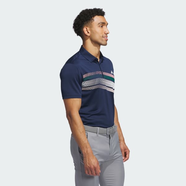 Blue Core Chest Stripe Polo Shirt