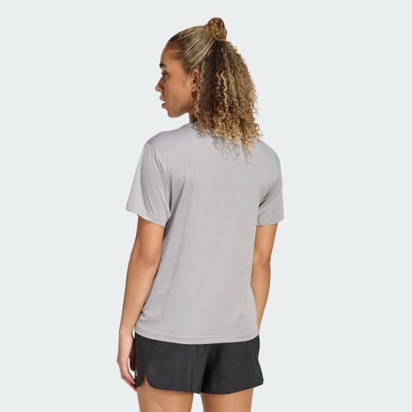 Gris Remera de Running adi365 Essentials
