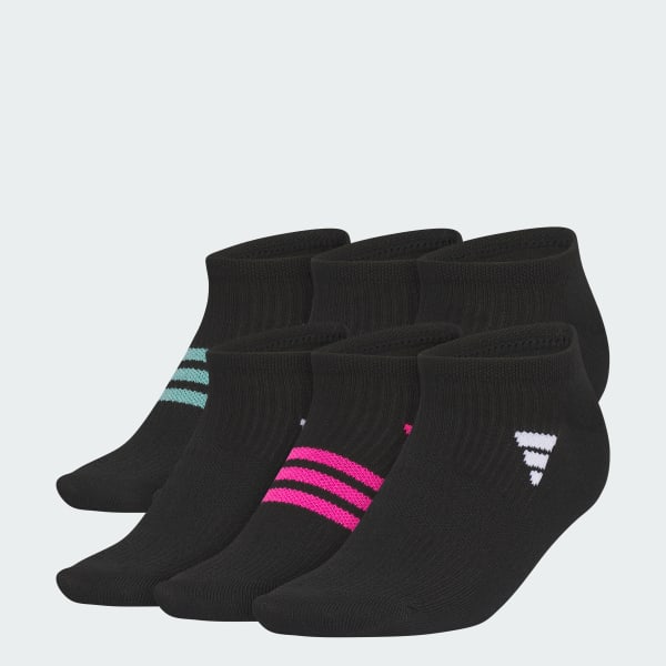 adidas Superlite 3.0 6-Pack No-Show Socks - Black | Free Shipping