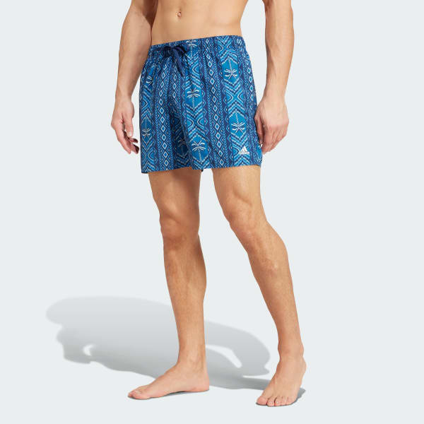 Bleu Short de bain adidas x FARM Rio - Coupe très courte