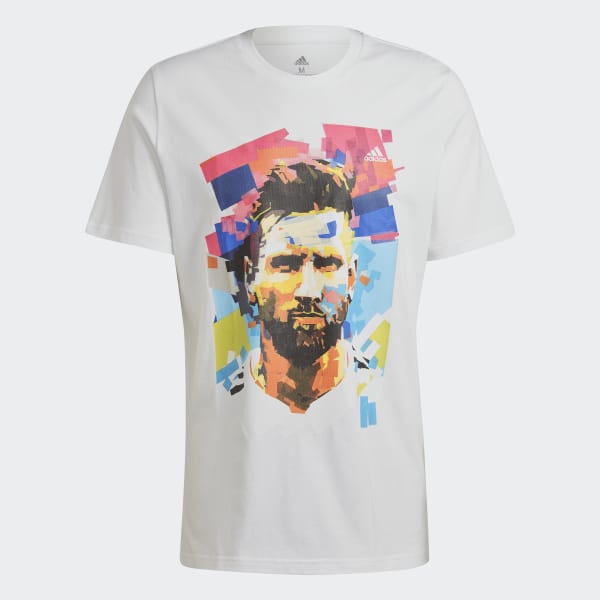 blanc T-shirt Messi Football Graphic TU563