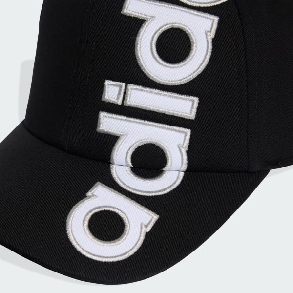 Black Unisex Linear Flatbrim